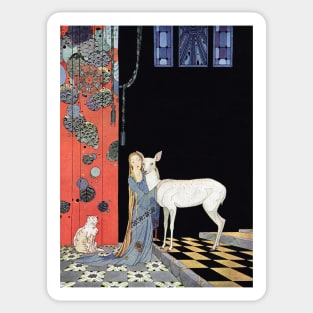 Blondine by Virginia Frances Sterrett Sticker